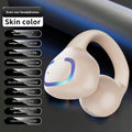 Bluetooth 5.3 Earphone Ear Clip Headphones Wireless Headset HiFi Stereo Noise Reduction Earbud For Men Women