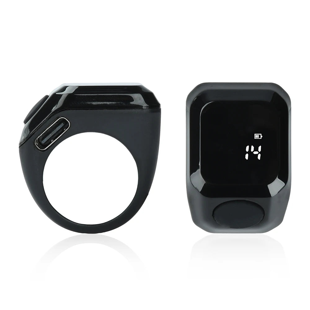 Smart APP Ring Counter Portable Digital Display Counter Bluetooth Counting Ring Time Reminder Wearable Tasbih Zikr Ring Misbah