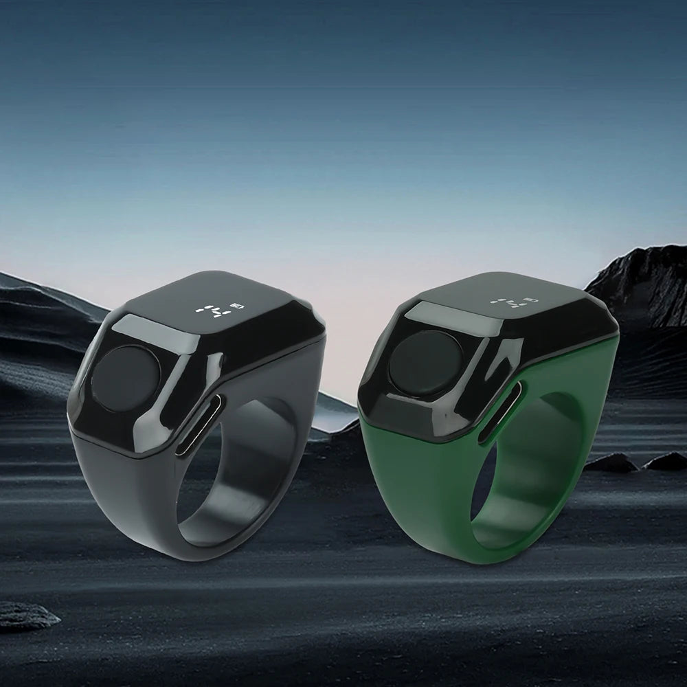 Smart APP Ring Counter Portable Digital Display Counter Bluetooth Counting Ring Time Reminder Wearable Tasbih Zikr Ring Misbah