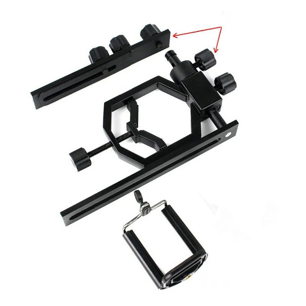 Telescope Photography Stand for Mobile Phone, Clip to Connect Digital Camera, Camping Equipment, Travel Exploration Accessories