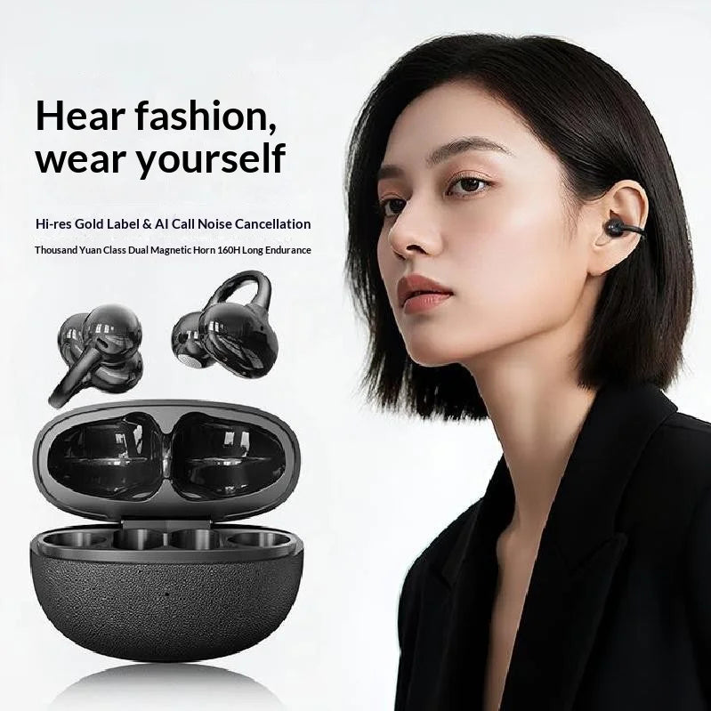 Lightweight OWS Open Ear Wireless Clip Headphones Bluetrum Bluetooth Chip Fast Charging Sport Leisure Black Nude Earphones
