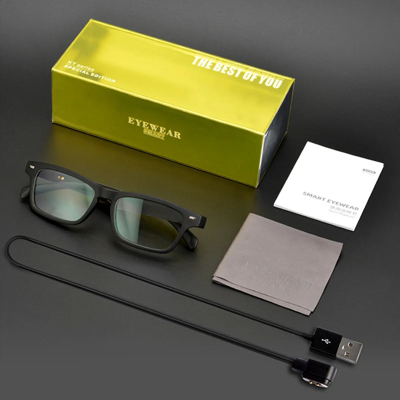 Smart Glasses Wireless Bluetooth 5.0 Sunglasses Outdoor Smart Sport Hands-Free Calling Calling Music Anti-Blue Eyeglasses