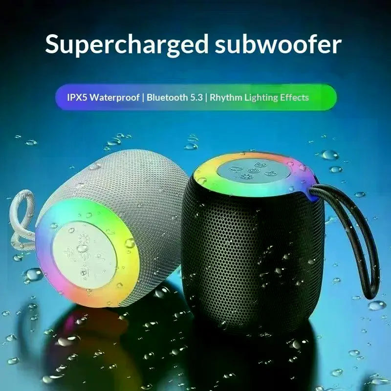 Mini Bluetooth Speaker With Lanyard Portable Outdoor Home Mini Speaker With Deep Bass Travel Camping Hiking Beach Party