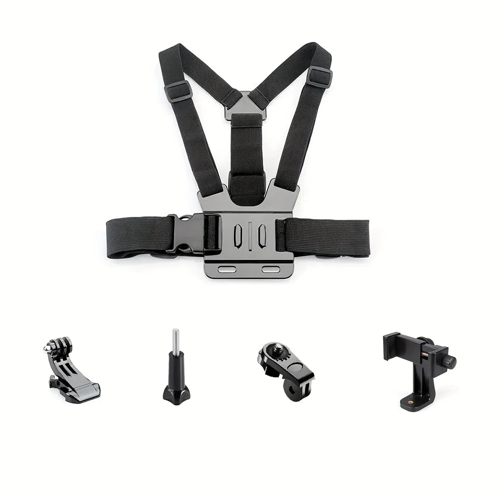 The Chest Strap Phone Stand Is Anti-Shake and Fixed on the Chest. It Is Suitable for First-Person Perspective Shooting with Mobi
