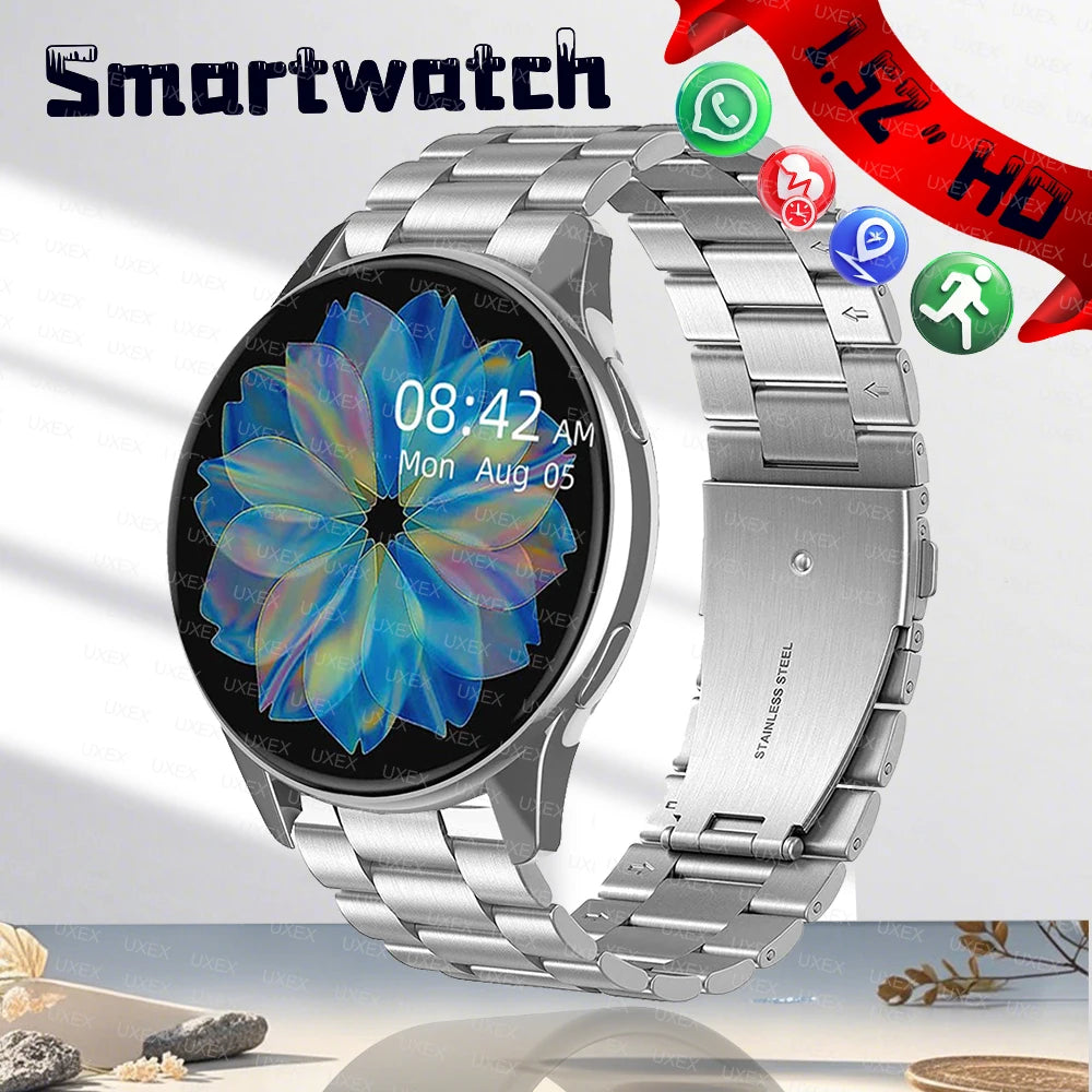 New Smart Watch 1.52’ Full Screen Smartwatch Bluetooth Calls Watches Men And Women Fitness Bracelet Custom Watches Face Box Plus
