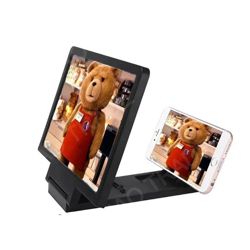 NEW 3D Screen Amplifier Mobile Phone HD Screen Video Glass Stand Magnifier For Phone Enlarged Screen Phone Stand Bracket