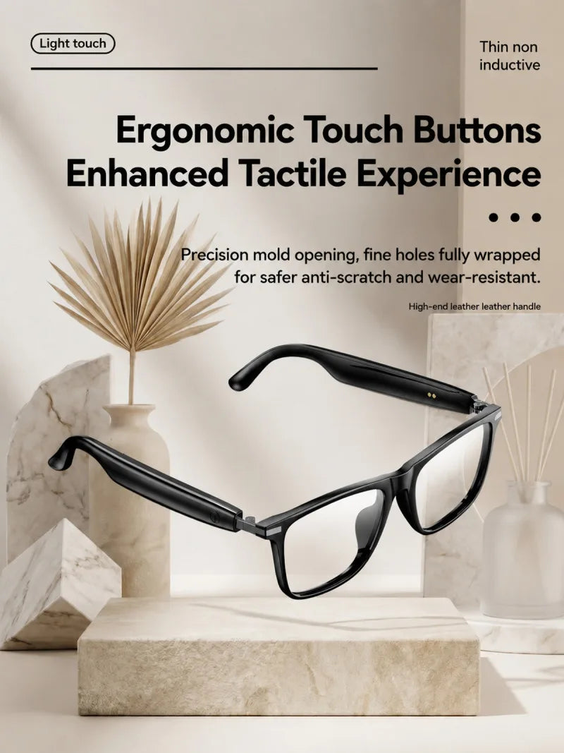 2026New Smart Glasses Anti Blue Light Multifunctional Bluetooth Earphones Vocie Calls Intelligent Eyeglass Music Headset Eyewear
