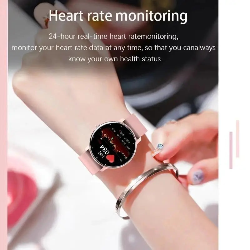 LIGE Waterproof Women Smart Band Watch Real-time Weather Forecast Men Watches Sports Ladies Smart Watch For Women Android IOS