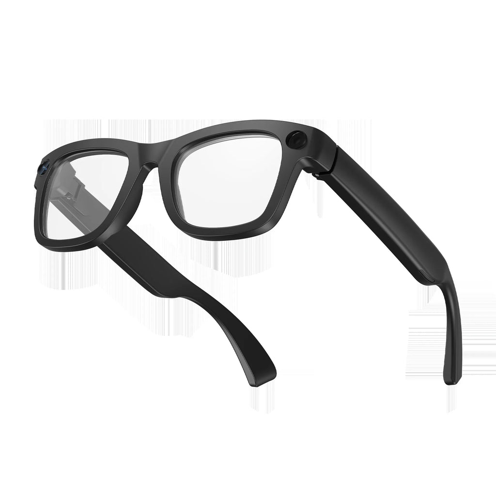 E09 Smart Camera Glasses, Fashionable Video Eyewear, TR Flexible Material, Dual Microphone Noise Reduction, Real-time App