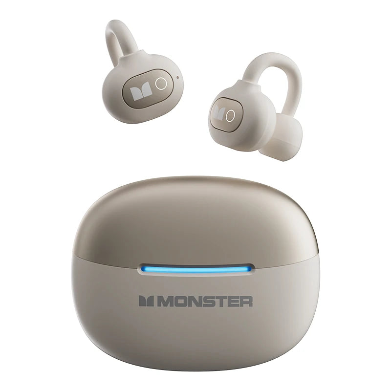 Monster D05 Bluetooth 6.0 Earbuds: Smart Call Noise Cancellation, 30-Hour Battery, Hi-Fi Sound, Secure Fit