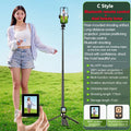 Wireless Selfie Stick Tripod Stand with Remote and Small Screen Casting Selfie Monitor for Smartphone Selfie Live Streaming
