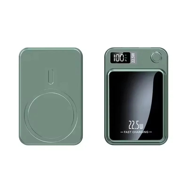 20000mAh Magnetic Wireless Charger Power Bank Fast Charging 22.5W Digital Display Power Bank Portable External Battery