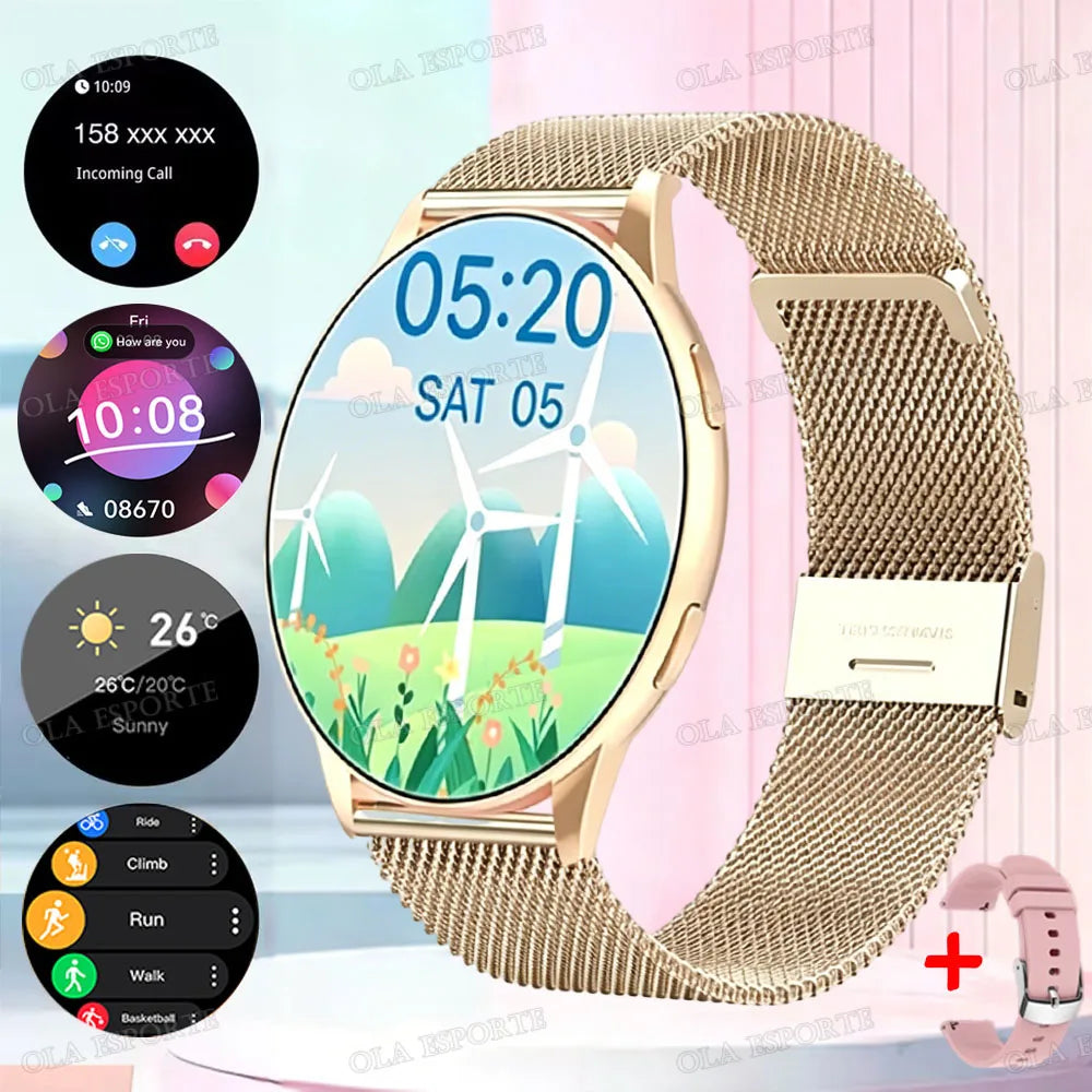 Smart Watch, Wireless Call/Dial, Multi-Sport Mode, Multiple APP Reminders, Suitable for Men and Women, Compatible Phone/Android