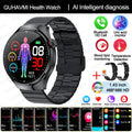 New Nursing Grade Smart Watch Blood Oxygen Blood Lipid Uric Acid ECG+PPG Body Micromonitoring Bluetooth Call Health Smart Watch
