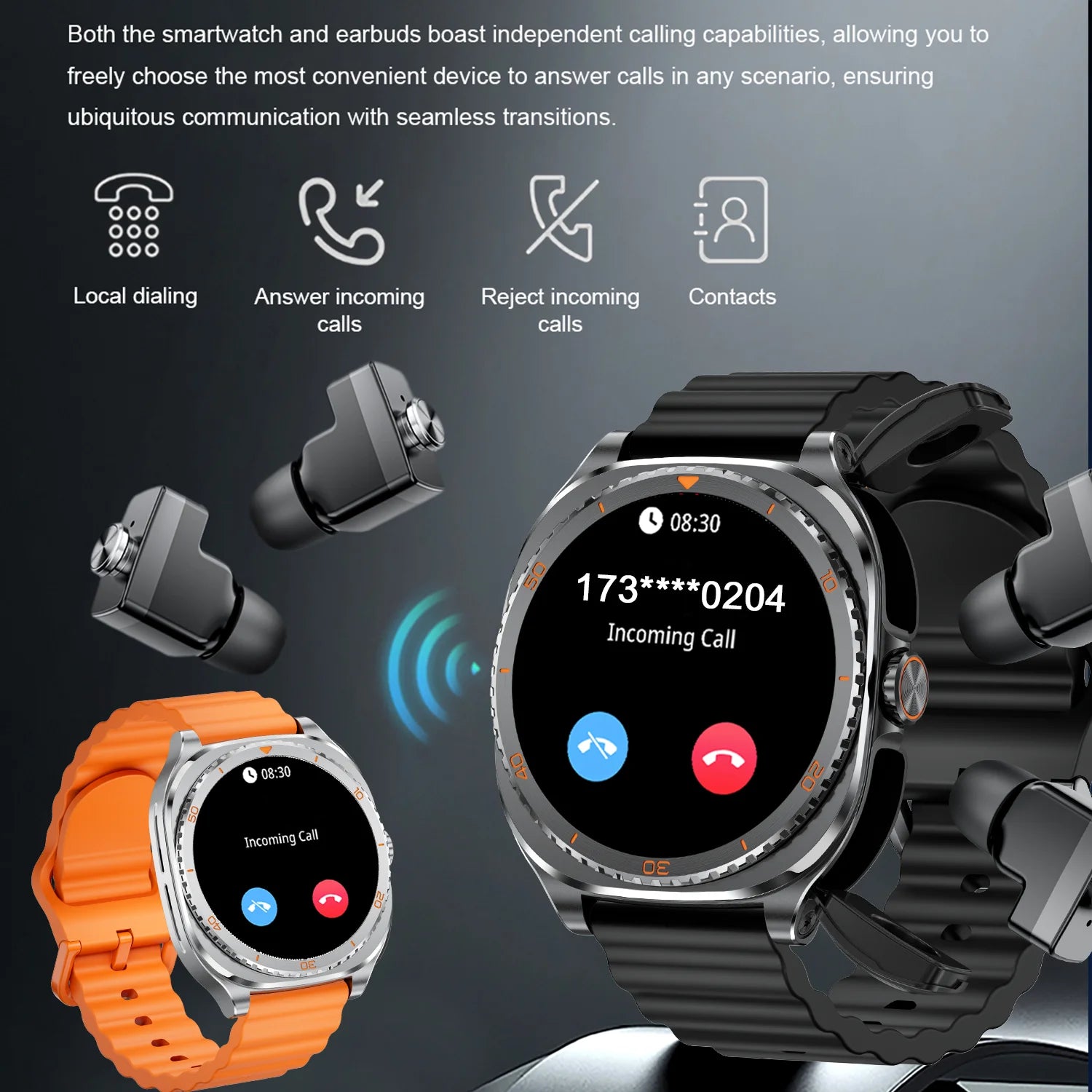 TWS 2in 1 Smart Watch with Headphones Sports Watch Bluetooth Headset Call Watch Men Health Monitor NFC Women Smartwatch Earbuds