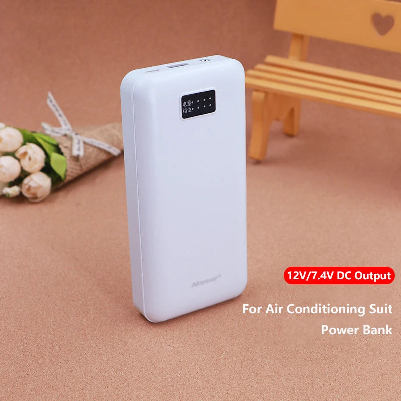 Power Bank 18000mAh 12V 7.4V DC Port External Battery Charger For Heating Jacket Air Condition Clothing Mobile Phone Charger