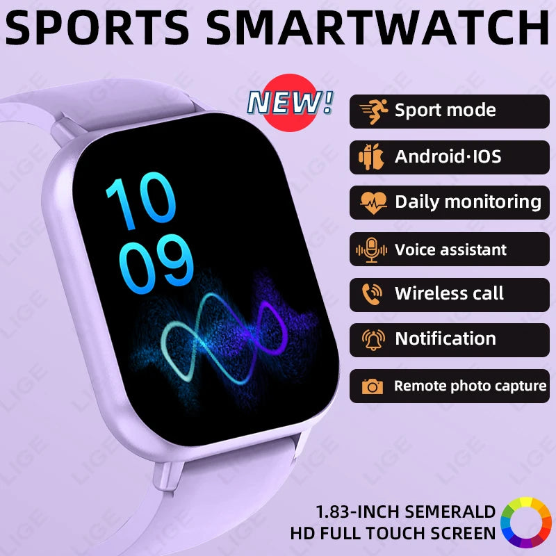 GPS Smart Watch For Women Gifts Full Touch Screen Sports Fitness Watch Bluetooth Call