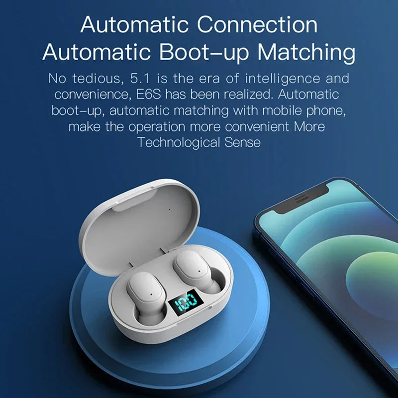 2026 Hot E6S Wireless Bluetooth Headphones  Bluetooth Headphones  Wireless In-Ear Noise-Canceling Headphones with Microphone