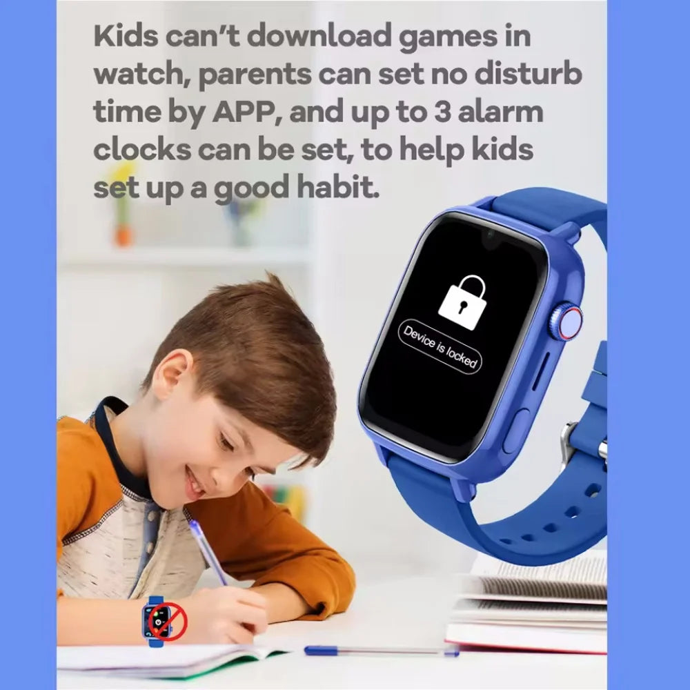 New 4G Smart Watch Kids GPS Video Call SOS IPX7 Waterproof Child Smartwatch HD Camera Monitor Tracker Location Phone Watch