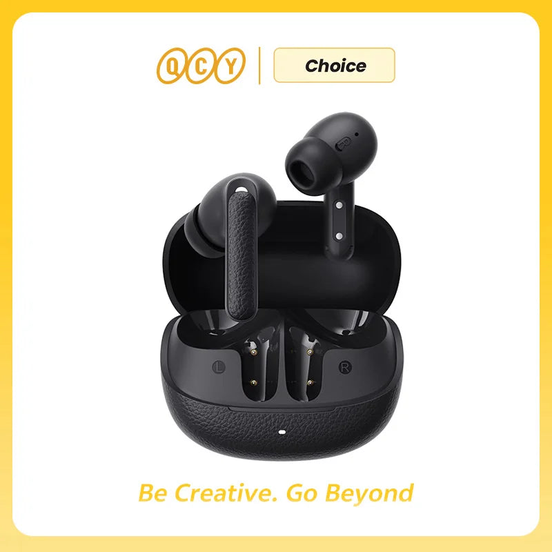 QCY Buds ANC -45dB Adaptive Noise Cancelling Wireless Bluetooth 5.4 Earbuds 6 Mics Clear Call 10mm Dynamic Driver Earphone 25Hrs