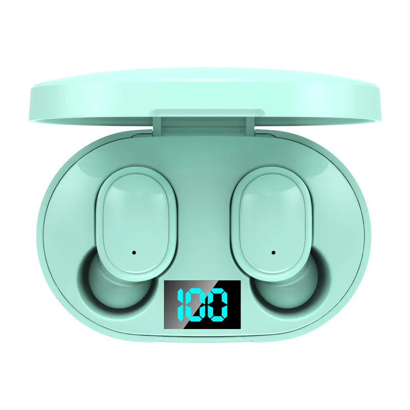 Digital Display TWS Bluetooth 5.0 Wireless Earbuds Mini In-Ear Headphones Stereo Calls with LED Charging Case