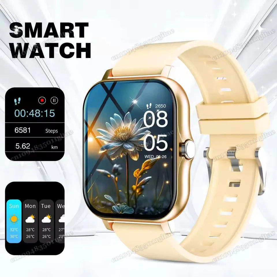 Smart Watch For Android IOS Watches 2.01inch HD Display Bluetooth Call Message Alert Music Sports Mode Smartwatch Men Women HT30