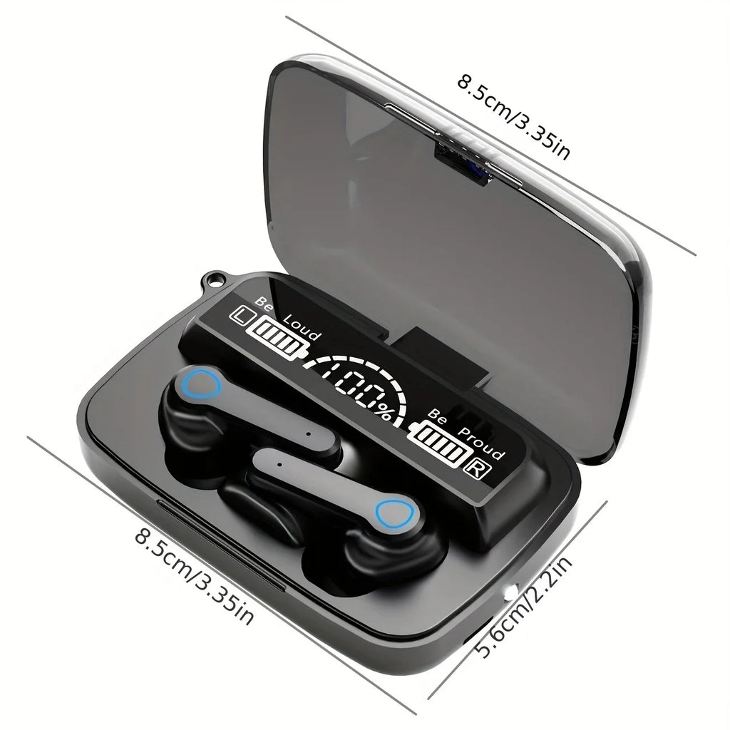 M19 Bluetooth Headset Wireless Tws Gaming Support Noise-cancelling Touch In-ear Mini Emergency Power Bank Headset