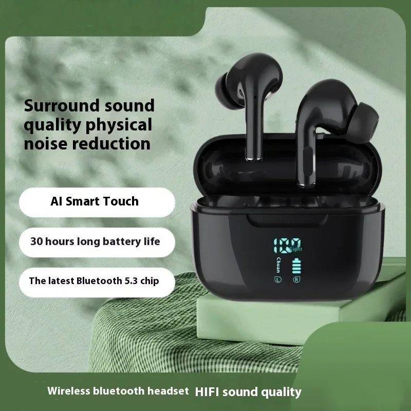 Wireless Bluetooth Earphones TWS HIFI Stereo Sound Headphones Led Display ENC Earbuds HD Music Sport Headset with Mic