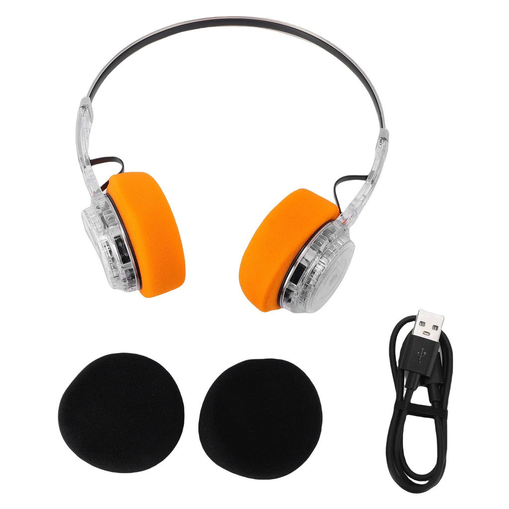 Retro Bluetooth 6.0 Headphones Sports Headset Mechanical Rotating Volume Adjustment Extendable Metal Headband