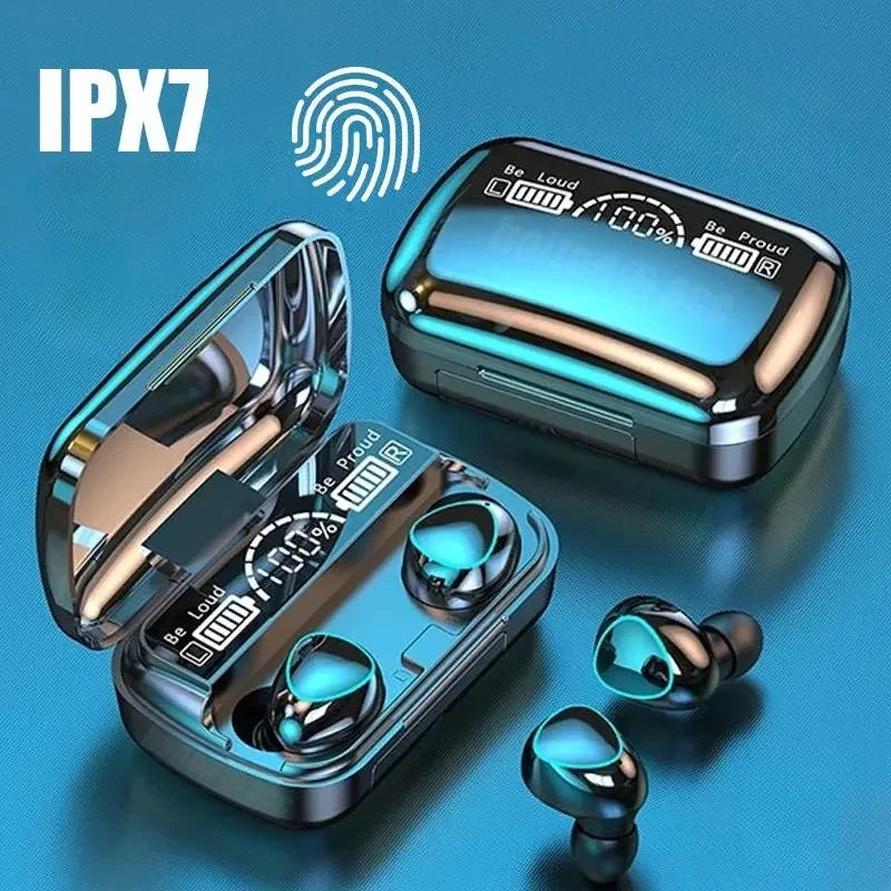 M10 Bluetooth Earphones Handfree LED Dispay Headphones Bluetooth HiFi Stereo Music Wireless Earbuds Waterproof Gaming Headset
