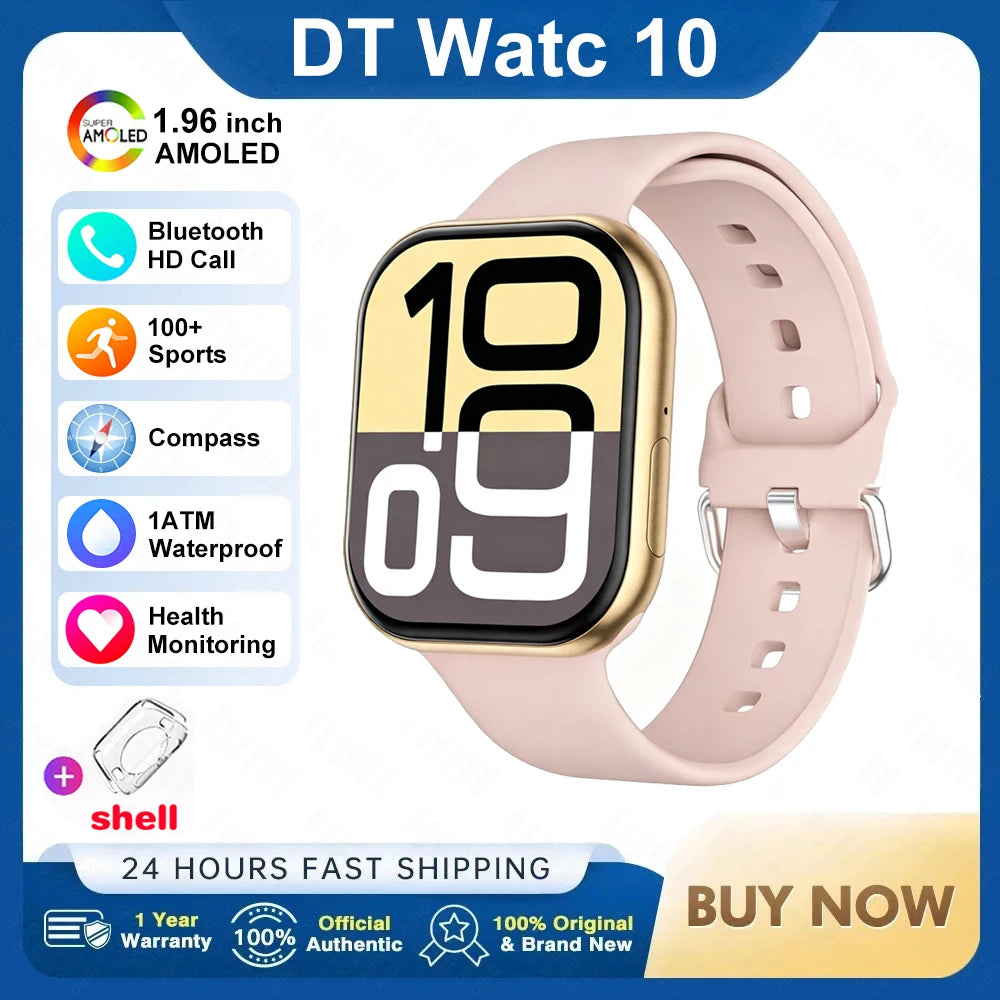 2026 New For Watch 10 Smart Watch 4G Memory Music Video Bluetooth Call Waterproof Smartwatch For Android IOS TWS Earphones
