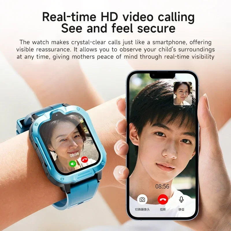 New Kids Smart Watch 4G GPS WIFI Video Call SOS APP Download Child Smartwatch Camera Voice Monitor Tracker Location Phone Watch