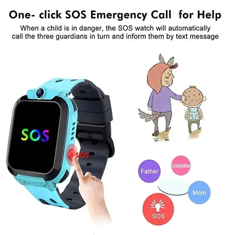 OPPO  Kids 4G Smart Watch Mini Kids Phone with Call SOS Camera 3 in 1 Cartoon Watch Girl Boy Birthday Christmas Gift 2026 New
