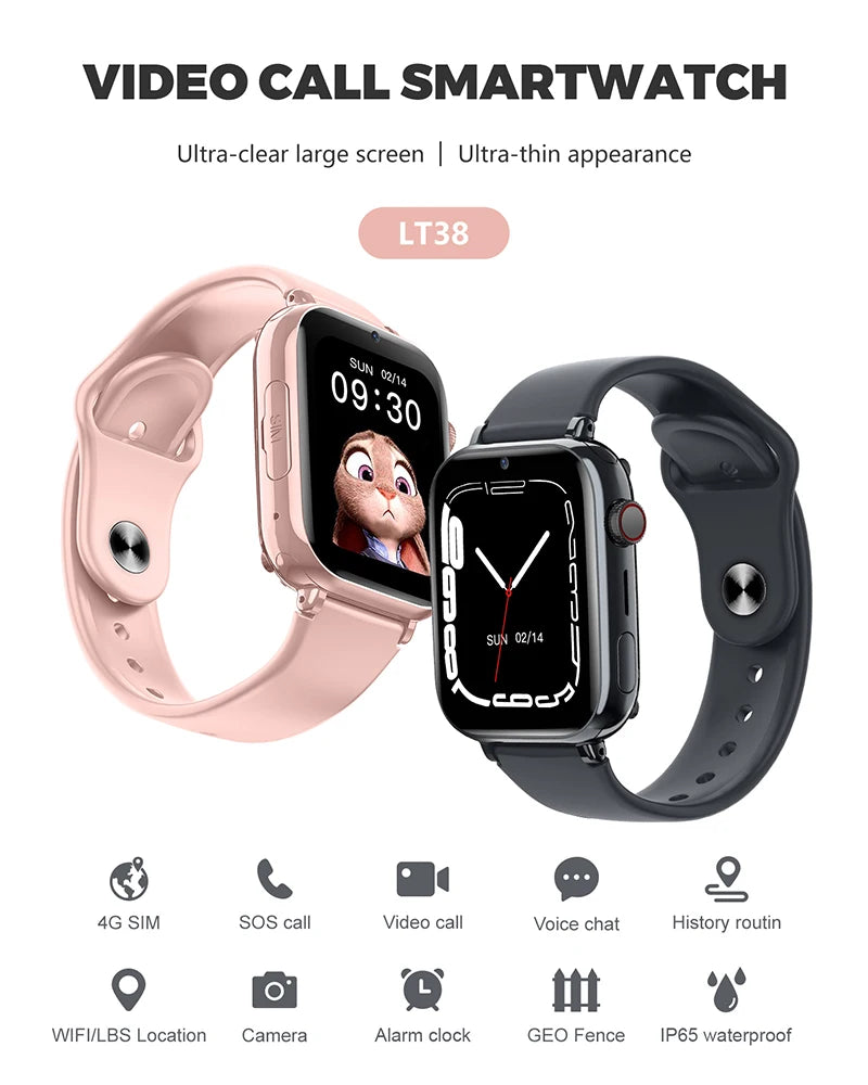 4G Smart Watch Kids GPS WIFI Video Call SOS Waterproof Child Smartwatch Camera Monitor Tracker Location Phone Watch For Huawei