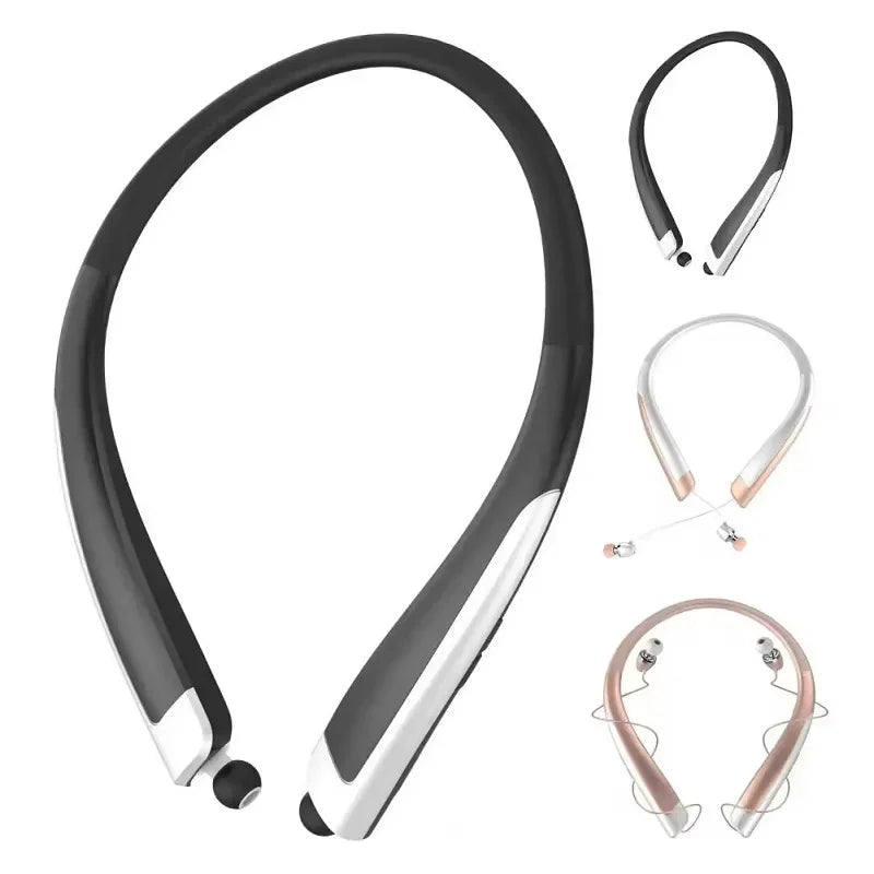 Universal Mini Wireless Headphones HBS1100 Bluetooth Headset Wireless Hanging Neck Sports Stereo Music Bluetooth CSR Dual Ear
