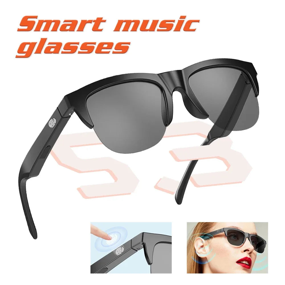 Original Smart Glasses Headset Wireless Bluetooth Sunglasses Outdoor Sport Earphone HD Mic Calling Headphone For Man and Women
