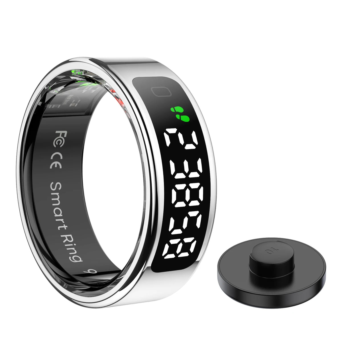 New R11 Smart Ring With Display Wireless Charging Screen Gesture Control Health Monitor 5ATM Waterproof Sport Fitness Smart Ring