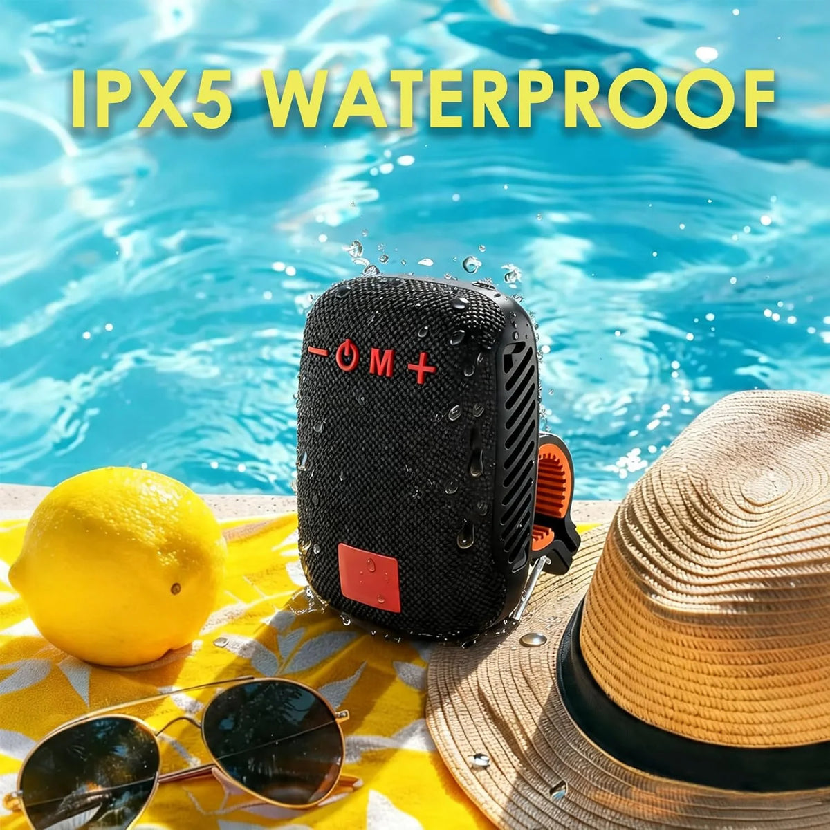 Portable Bluetooth for Bike Scooter Traveling IPX5 Waterproof Wireless Traveling Bicycle Speakers  TWS Mini Outdoor Speaker