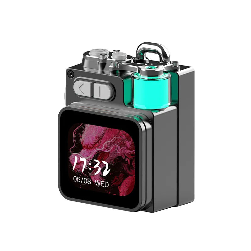 Bluetooth Speaker Smart Touch Screen Mini Portable Audio Player Outdoor Speakers Portable LED Display Screen with RGB Light