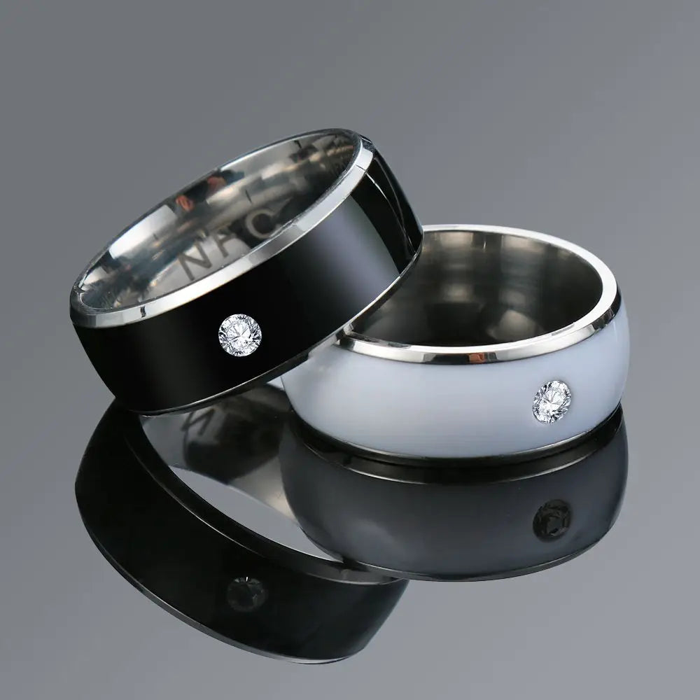 Fashion NFC Smart Finger Ring Intelligent Wear Connect Android Phone Equipment Waterproof Rings