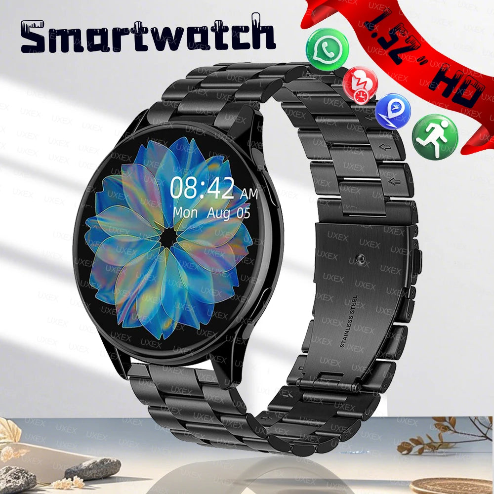 New Smart Watch 1.52’ Full Screen Smartwatch Bluetooth Calls Watches Men And Women Fitness Bracelet Custom Watches Face Box Plus