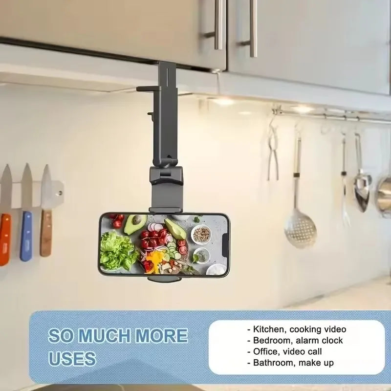 Airplane Phone Holder Stand Cell Mobile Portable Travel Mount Desk Flight Foldable Rotatable Selfie Holding Train Seat Support