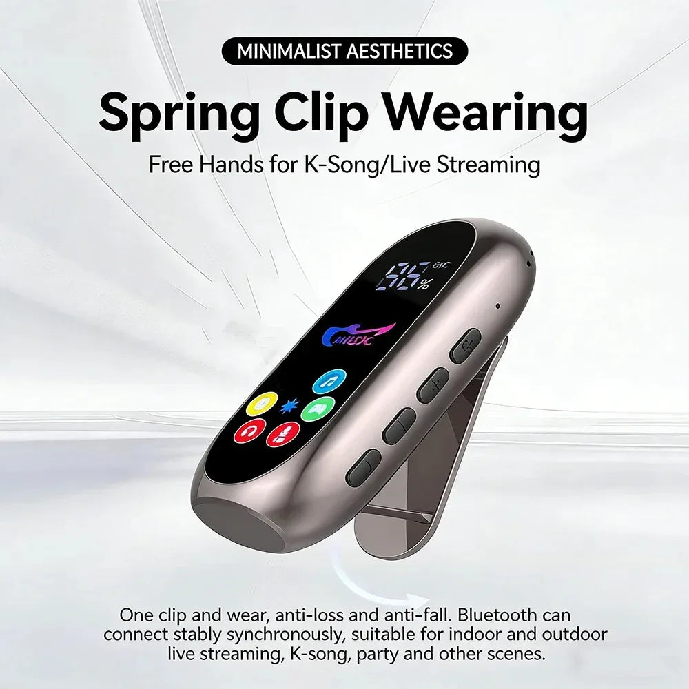 KEBIDUMEI Bluetooth 5.4 Clip-on Earphones Headphones Gaming Headsets TWS Wireless Earbuds Support TF Card K Song Monitor Mode