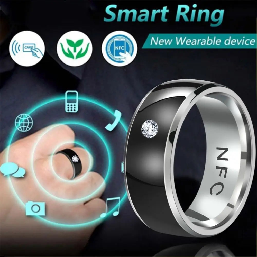 Fashion NFC Smart Finger Ring Intelligent Wear Connect Android Phone Equipment Waterproof Rings