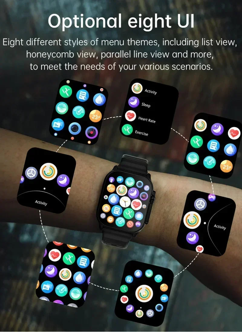 2026 New Watch 10 Ultra Smart Watch 49mm New NFC Men Women GPS Track Bluetooth Call BT Music Games Wireless Charging Smartwatch