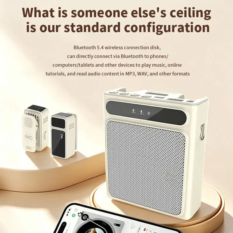 Loudspeaker Wireless Bluetooth Microphone Amplifiers, Bluetooth Speakers, Dedicated Teacher Microphones, Tour Guide Microphones