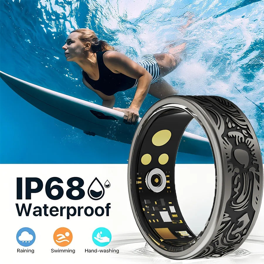 Smart Ring Heart Rate Blood Oxygen Sleep Pedometer Multi Sports Smart Photography Ring Wearable Fitness Health Tracker