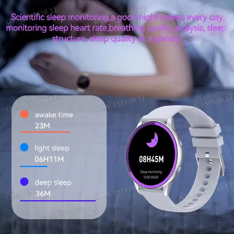 Smart Watch, Wireless Call/Dial, Multi-Sport Mode, Multiple APP Reminders, Suitable for Men and Women, Compatible Phone/Android