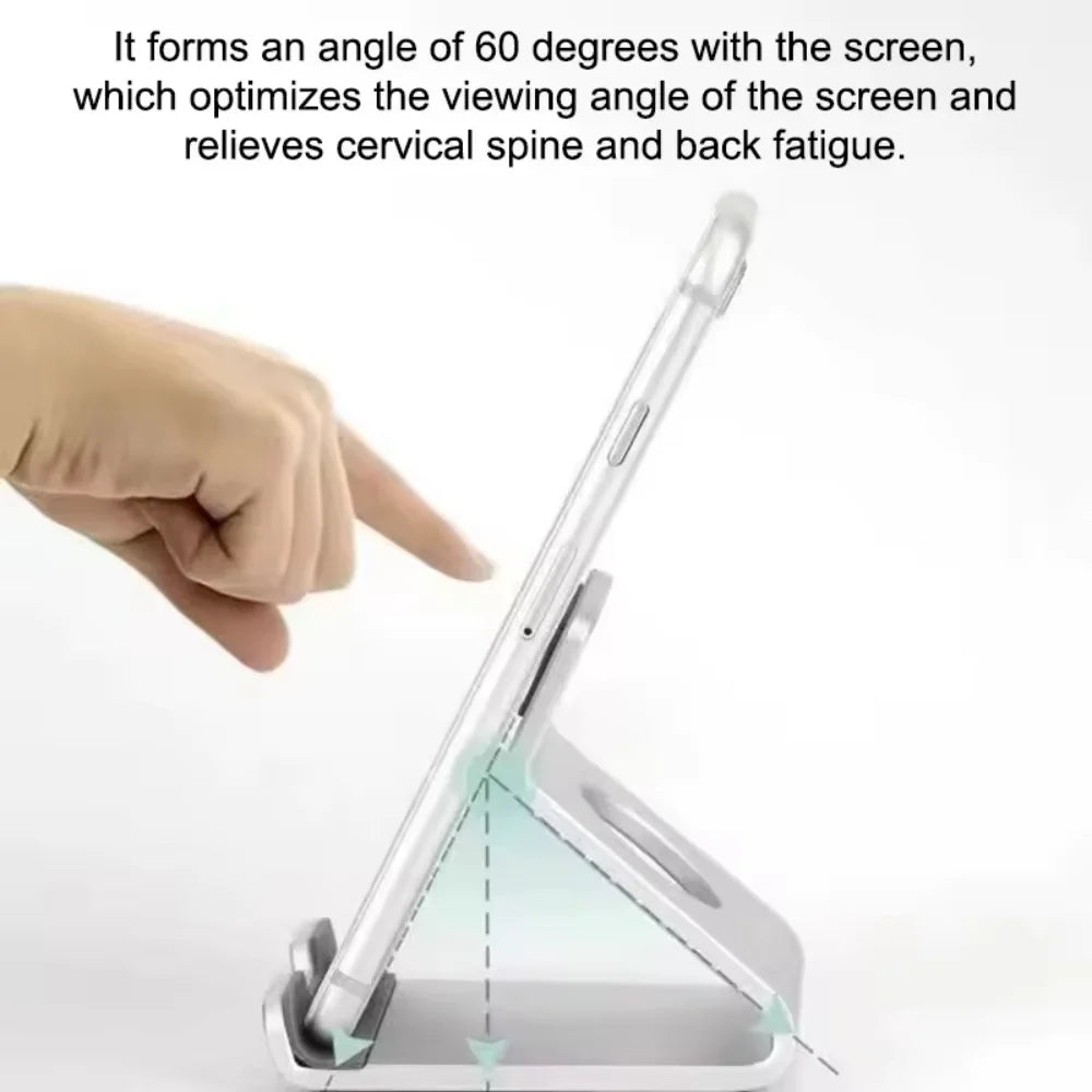 1 PC Portable Storage Stand - Anti-drop Phone Stand - Metal Desktop Phone Stand - Suitable for Smartphones and Tablets
