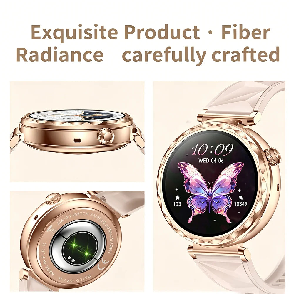 2026 New TWS Smartwatch Earphone 2 In 1 Women Watches with Earbuds Strong Sound Effects Music Lover Waterproof Ladies Smartwatch
